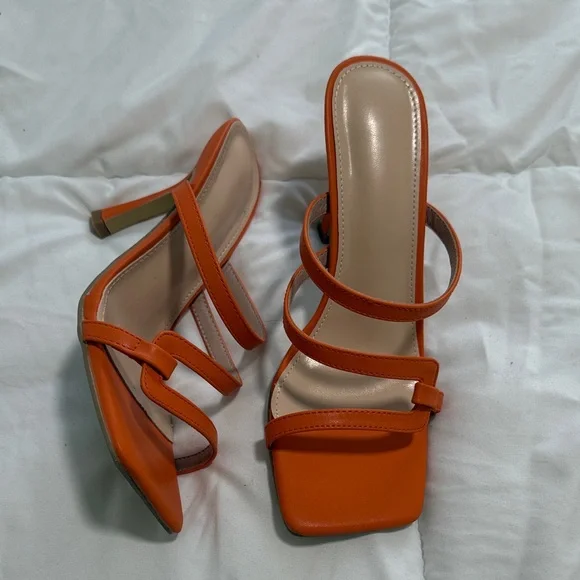 Elegant Orange Heels - Picture 1 of 1